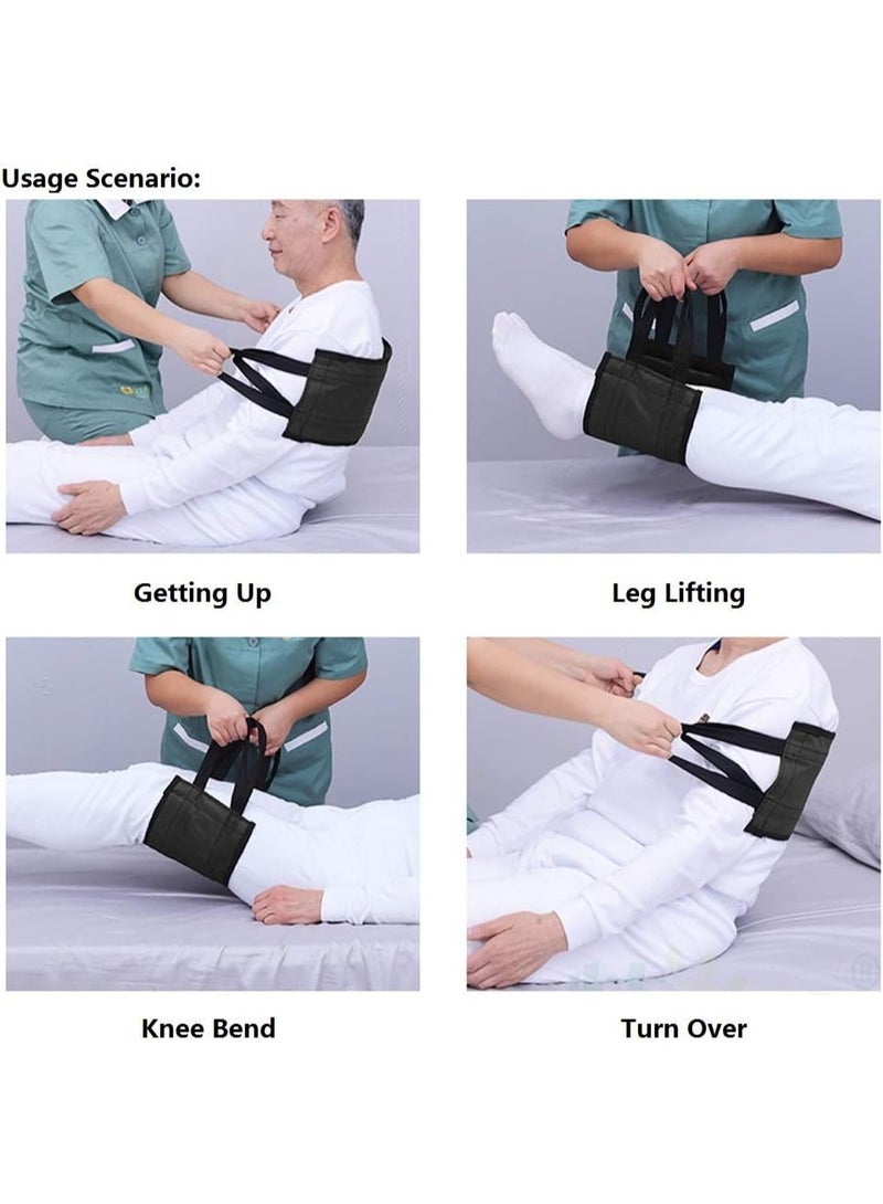 31.5-inch padded bed transfer sling, suitable for elderly safety lifting assistance device, home bed assist handle, back lifting activity belt, - Image 2